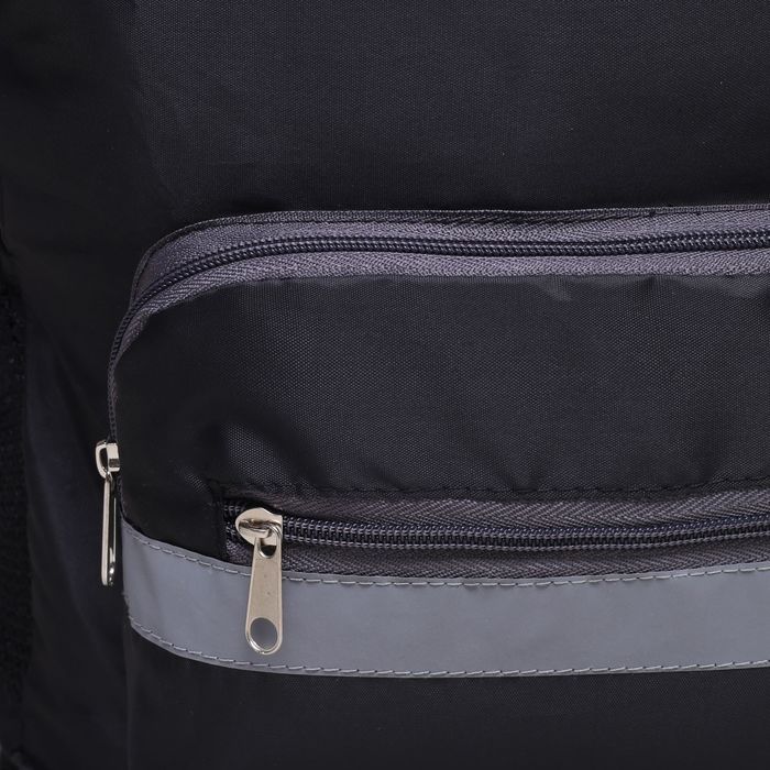 Рюкзак-трансформер на молнии, наружный карман, цвет чёрный