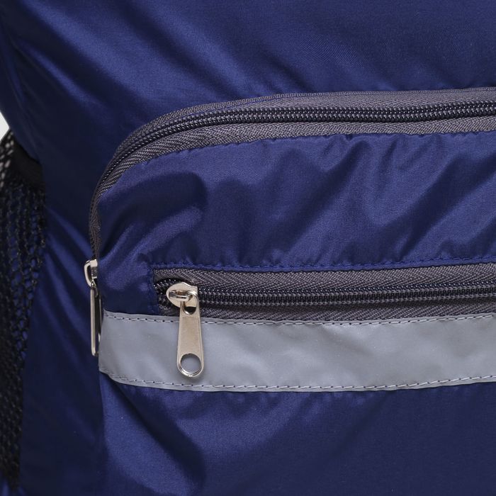 Рюкзак-трансформер на молнии, наружный карман, цвет синий