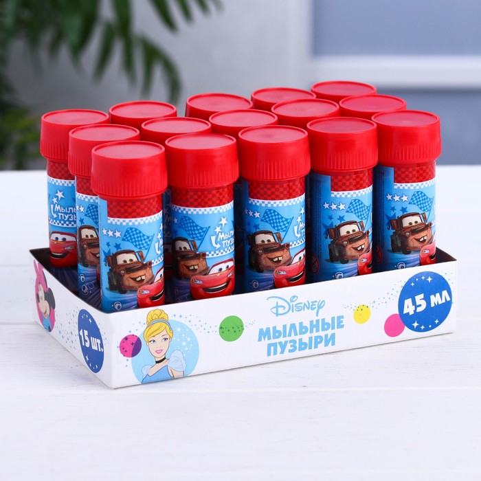 Мыльные пузыри "Молния Маккуин", Тачки, 45 мл