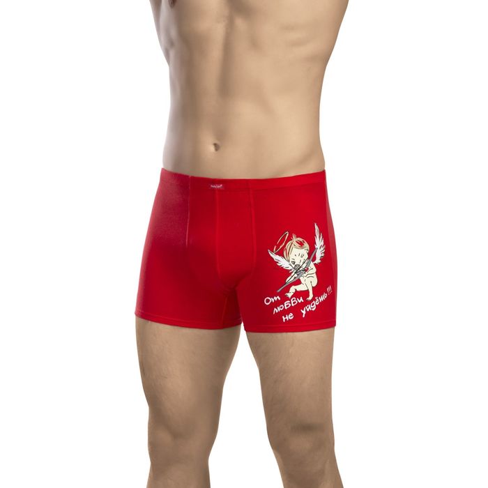 Трусы мужские, размер 46 (М), цвет красный