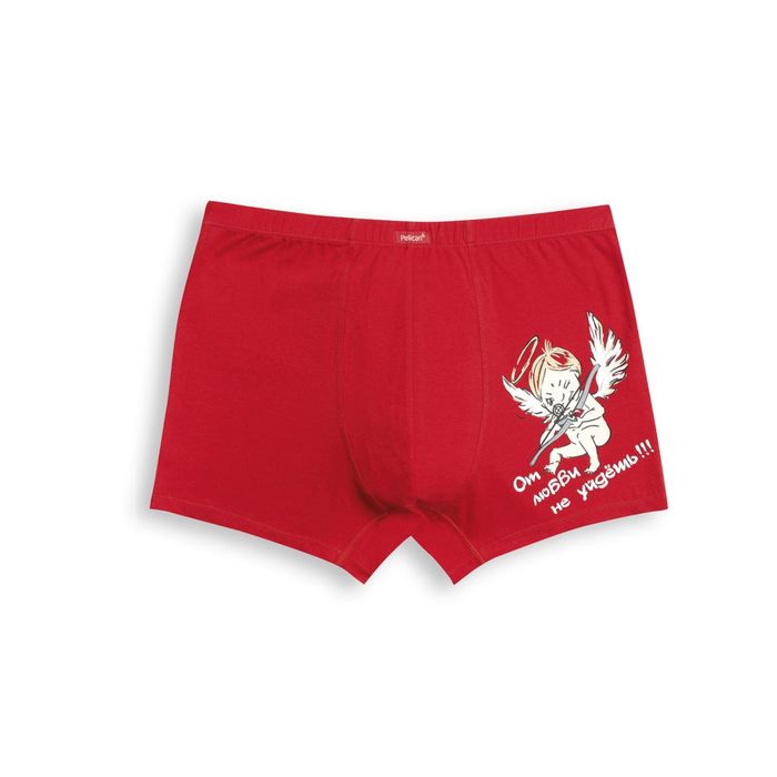 Трусы мужские, размер 46 (М), цвет красный