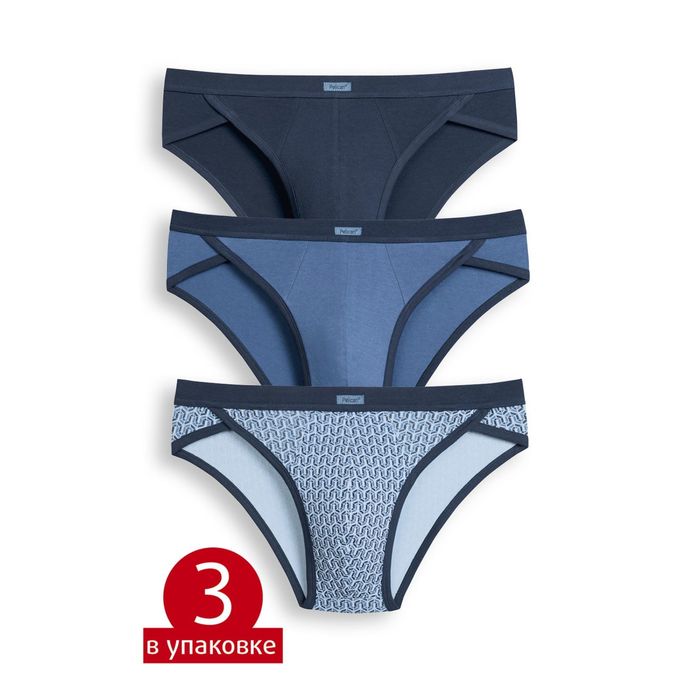 Трусы мужские, размер 48 (L), цвет джинс/джинс/синий