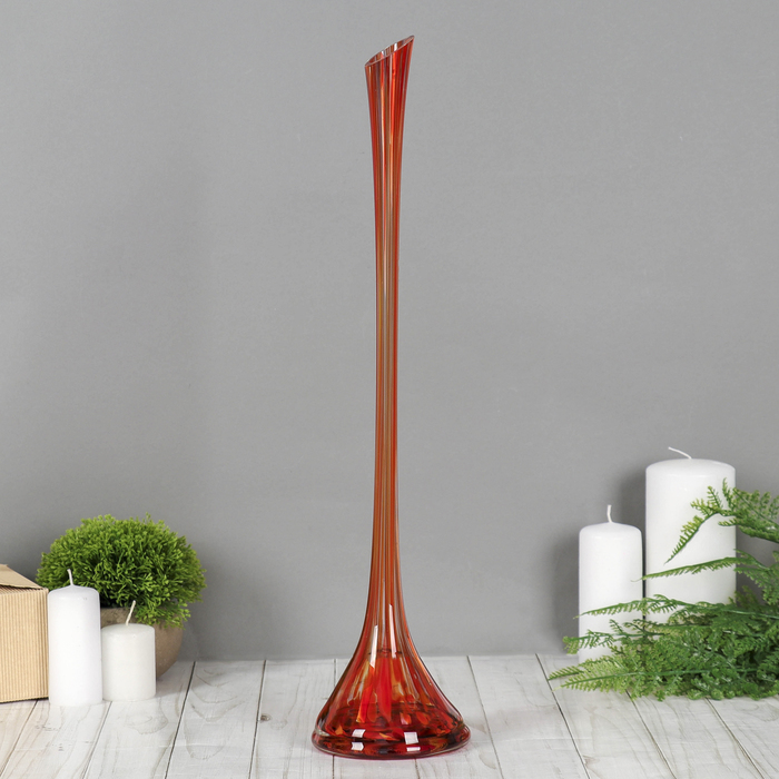 Ваза "Прямая" красно-марганцевая