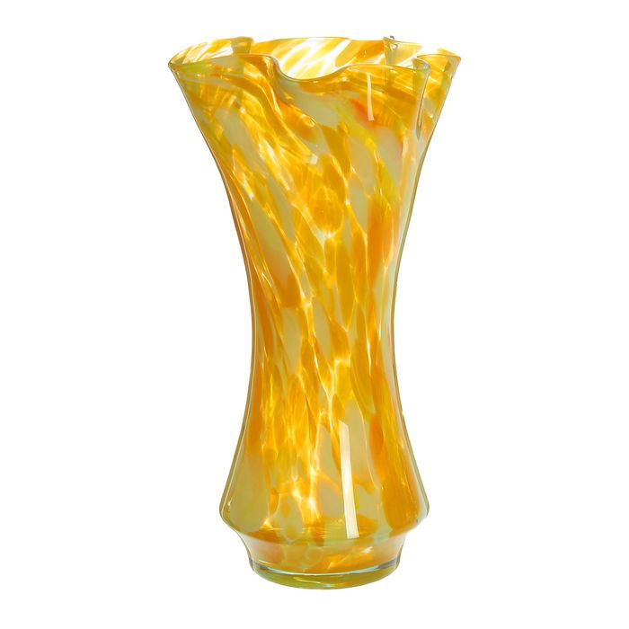 Ваза "Оракул" 30 см, жёлтая