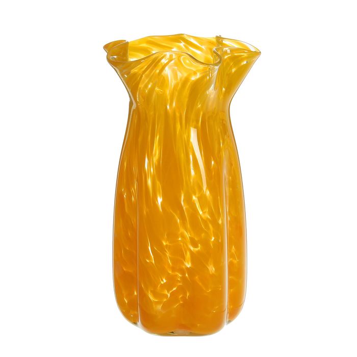 Ваза "Объём" жёлтая