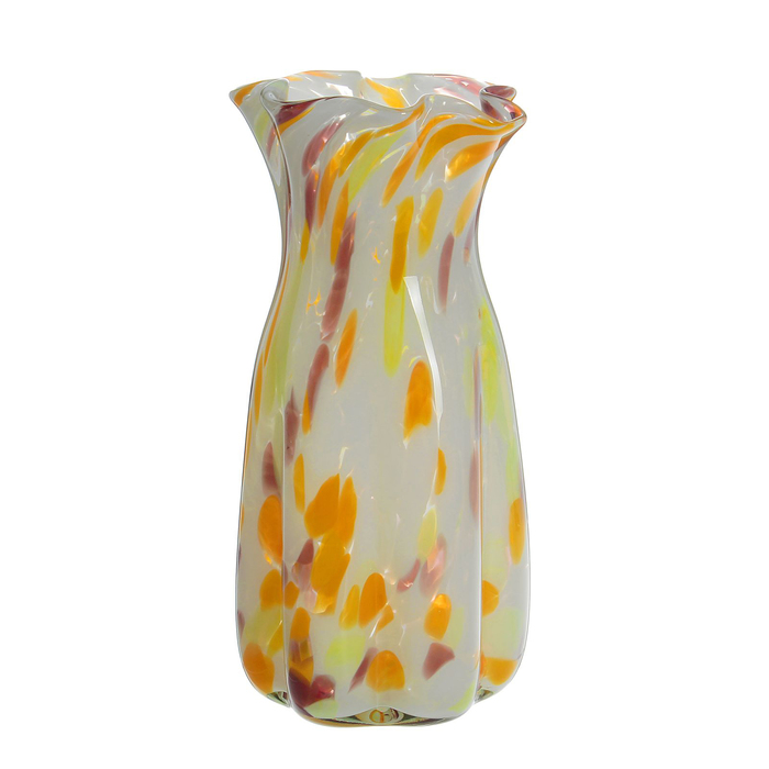 Ваза "Объём" жёлто-оранжево-красная