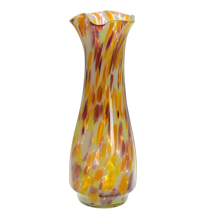 Ваза "Вдохновение" жёлто-оранжево-красная