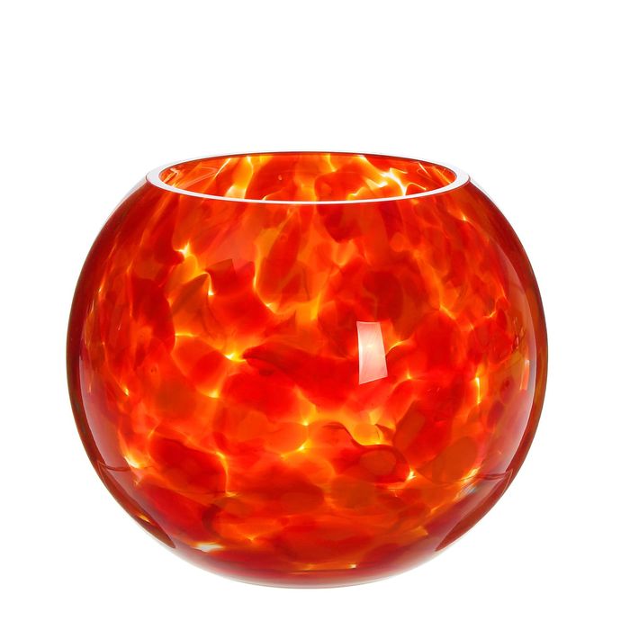 Ваза "Шар" d-13,5*11 см, 1,2л, красная