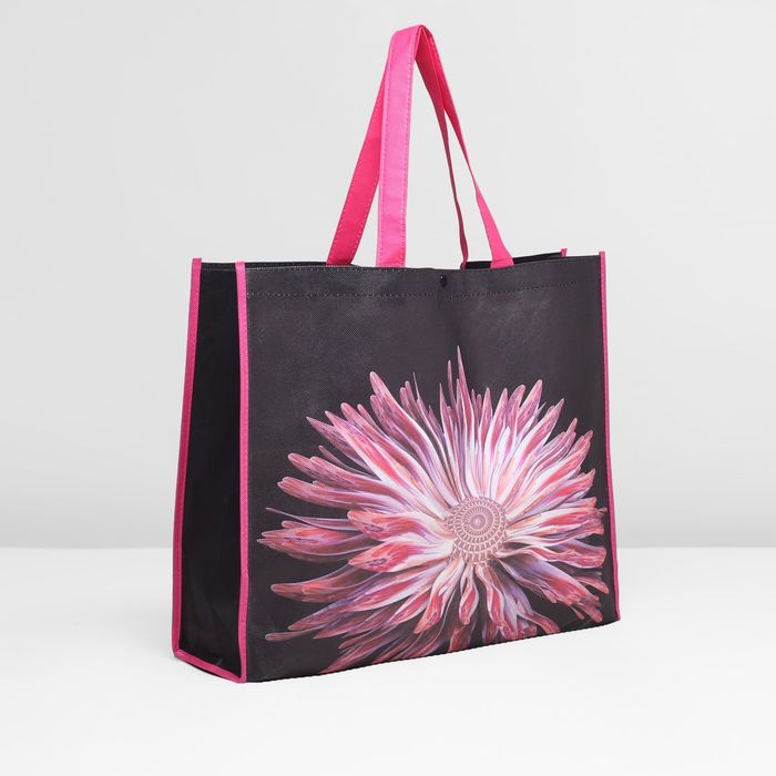 Сумка хозяйственная "Цветок", 1 отдел, цвет розовый
