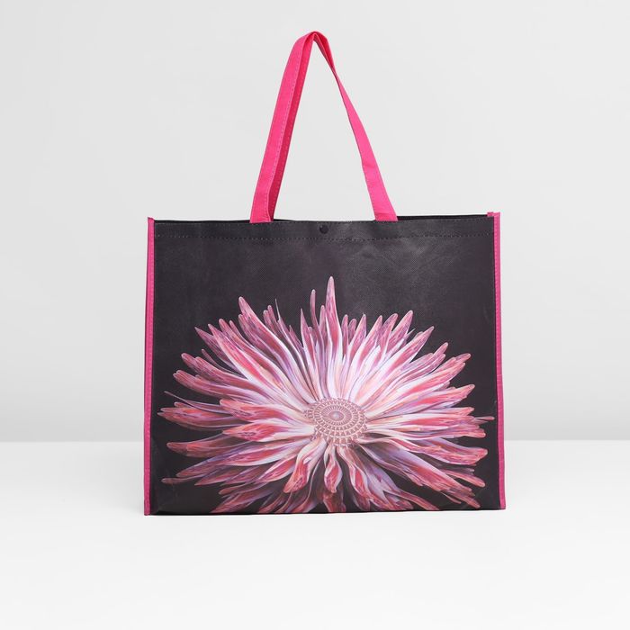 Сумка хозяйственная "Цветок", 1 отдел, цвет розовый