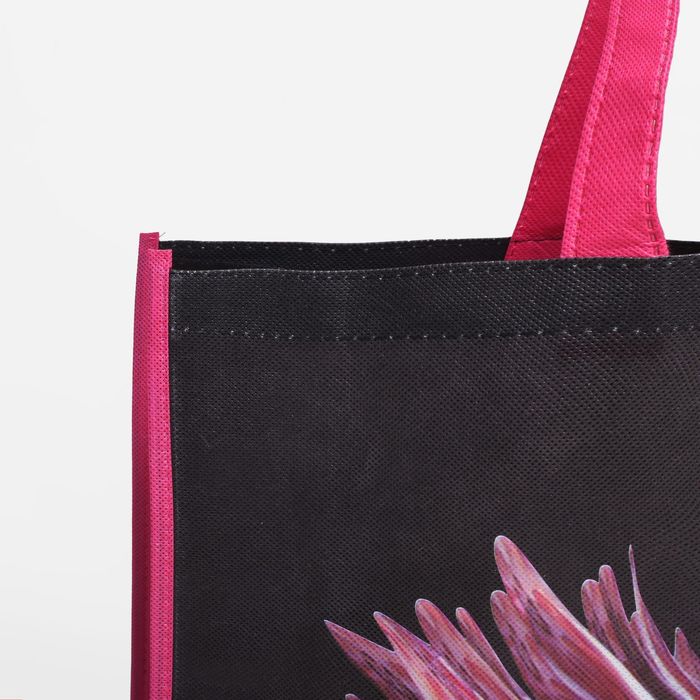 Сумка хозяйственная "Цветок", 1 отдел, цвет розовый