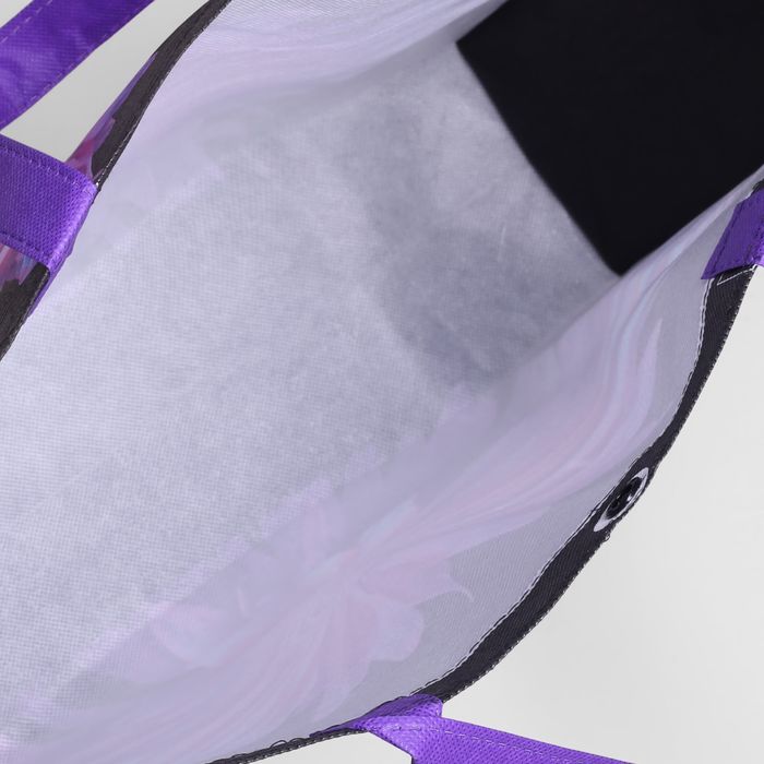 Сумка хозяйственная "Цветок", 1 отдел, цвет фиолетовый