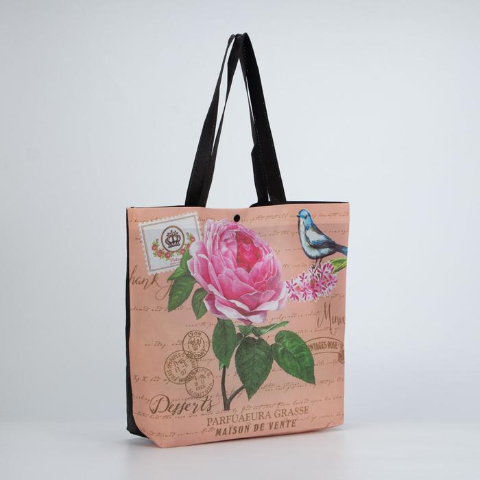 Сумка пляжная "Перо", 1 отдел на кнопке, цвет бежевый