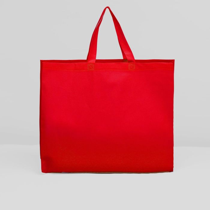 Сумка хозяйственная, 1 отдел, цвет красный