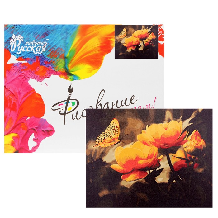 Рисование по номерам "Бабочки и жарки"