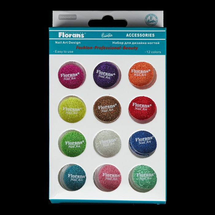 Бульонки для декора ногтей,, разноцветный