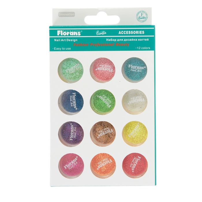 Бульонки для декора ногтей,, разноцветный