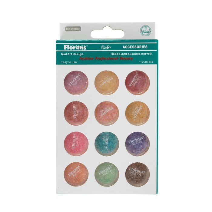 Ракушки для декора ногтей, разноцветный