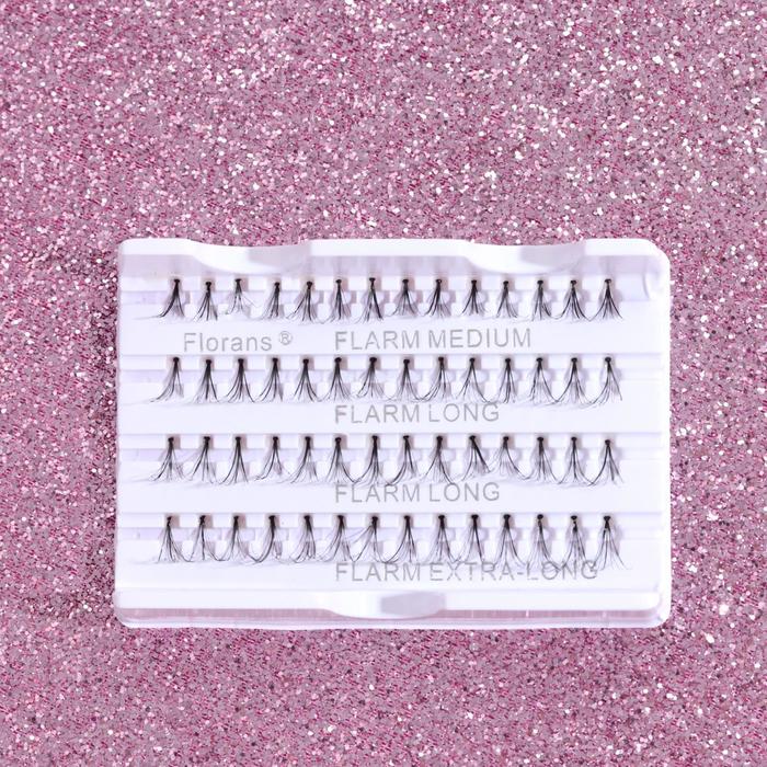 Ресницы для наращивания, пучки, 8-12мм