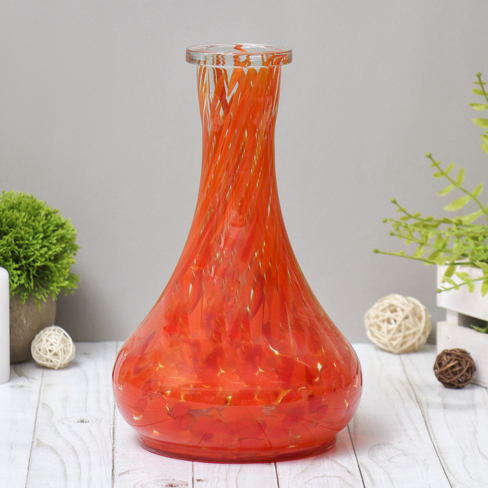 Ваза "Веер" красная