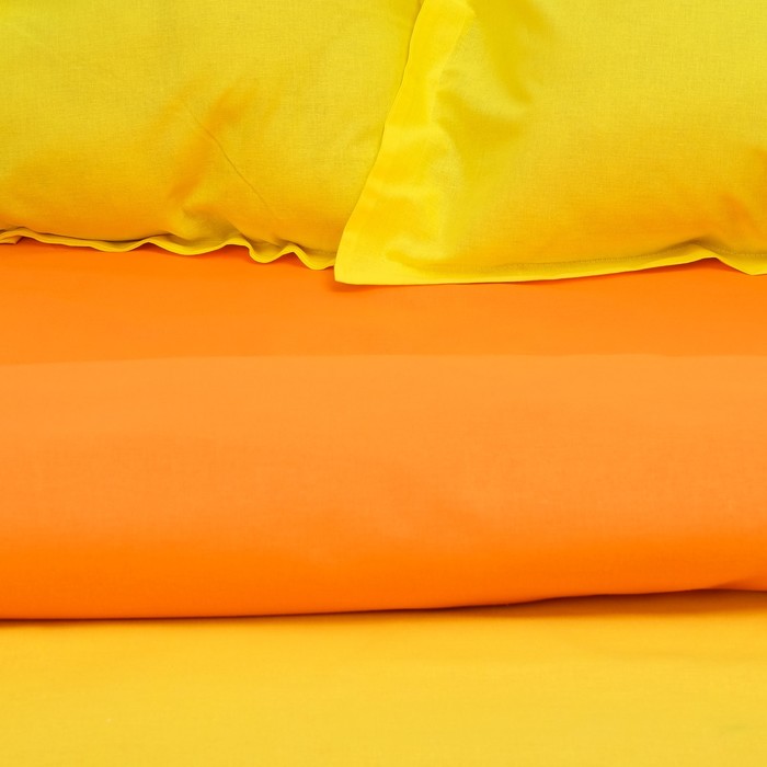 Постельное бельё "Этель" евро Лаймовый меланж, размер 200х217 см, 220х240 см, наволочка трансформер 70х70 (50х70 см) - 2 шт., поплин 125 г/м2