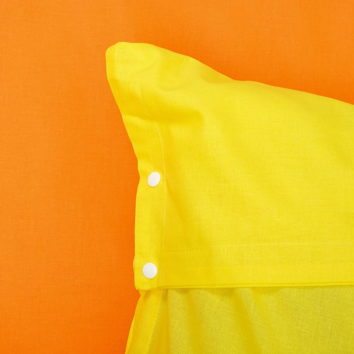 Постельное бельё "Этель" евро Лаймовый меланж, размер 200х217 см, 220х240 см, наволочка трансформер 70х70 (50х70 см) - 2 шт., поплин 125 г/м2