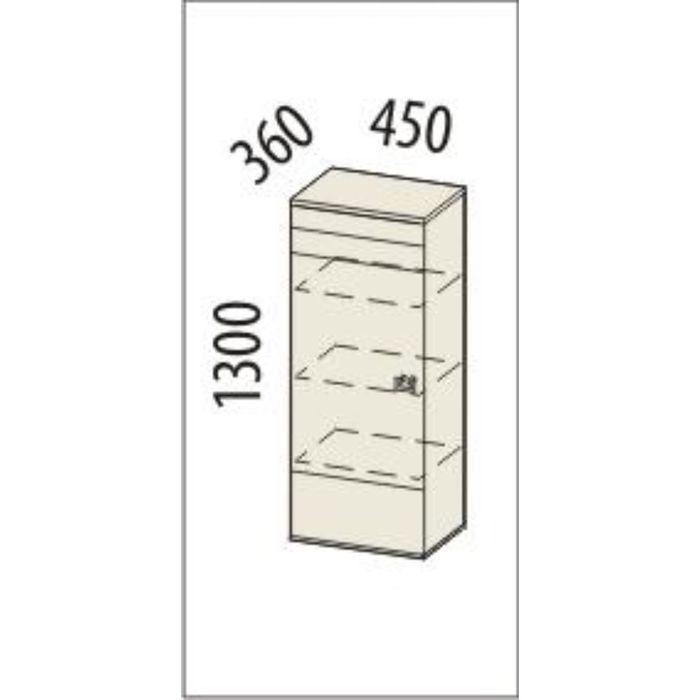 Шкаф малый левый Соренто 450х360х1300