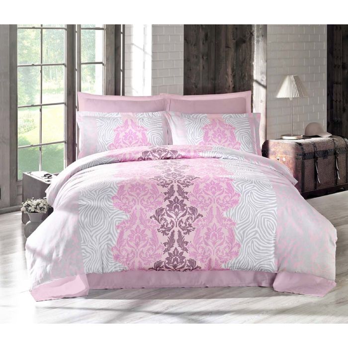 Постельное бельё VIVID 2 сп., 240х260, 200x220, 50х70-4 шт., сатин 125 г/м², цвет сиреневый