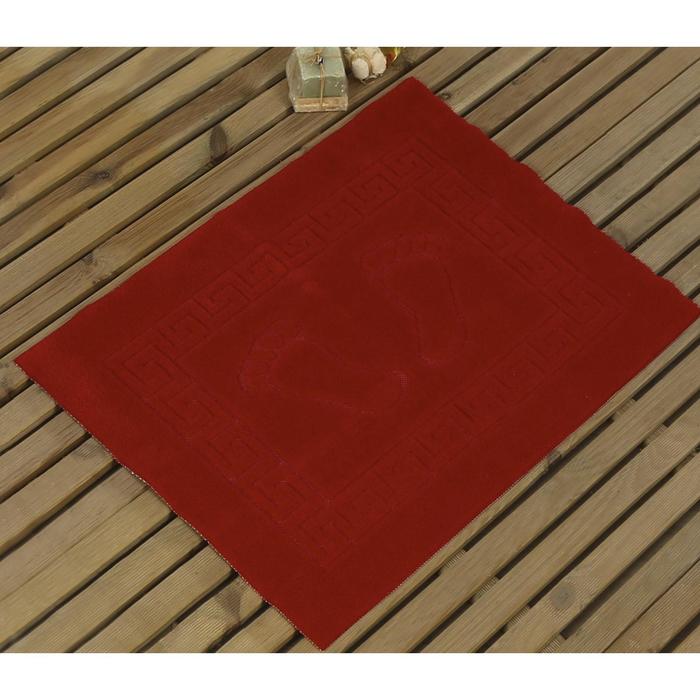 фото Коврик likya, размер 50 x 70 см, цвет красный karna