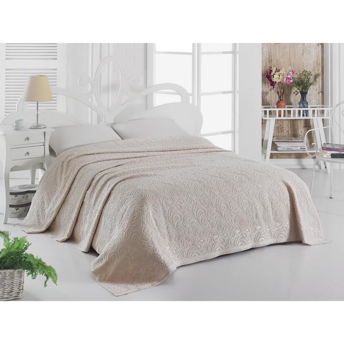 Простыня MODALIN ESRA 2 сп., размер 200x220 см, махра 400 г/м2, цвет бежевый