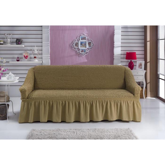 Чехол для трёхместного дивана BULSAN, 360 гр/м2, цвет кофейный