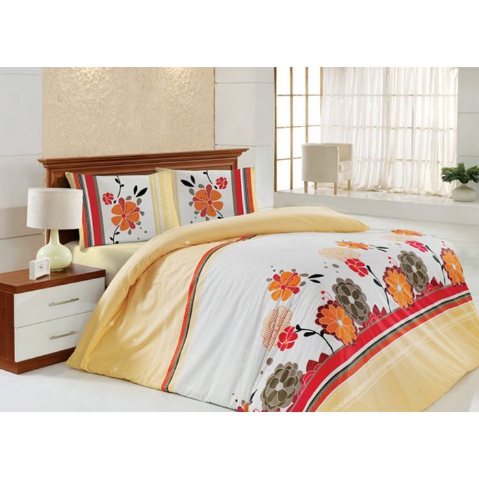 Постельное бельё LILY 1,5 сп., 160x240, 160x220, 50х70, бязь 115 г/м², цвет кремовый