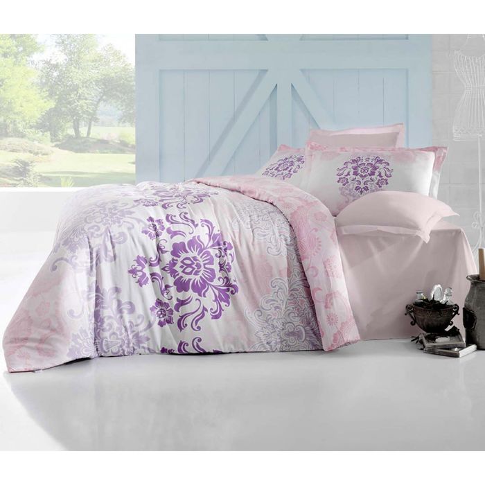 Постельное бельё ILMA 2 сп., 240х260, 200x220, 50х70-4 шт., сатин 125 г/м², цвет розовый