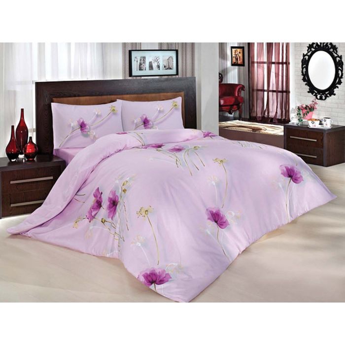 Постельное бельё NAZENIN 1,5 сп., 160x240, 160x220, 70х70-2шт., бязь 115 г/м², цвет сиреневый