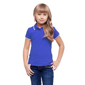 Рубашка детская, рост 128 см, цвет синий