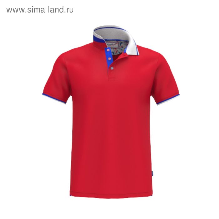фото Рубашка-поло мужская piterbest, размер 44, цвет красный 200 г/ м stan