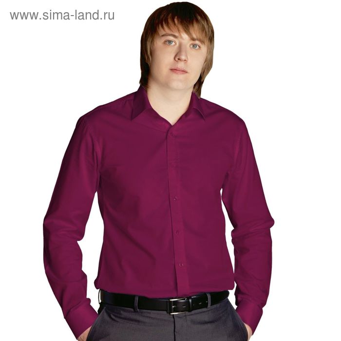 

Сорочка мужская StanBusiness, размер 48, цвет винный 120 г/м