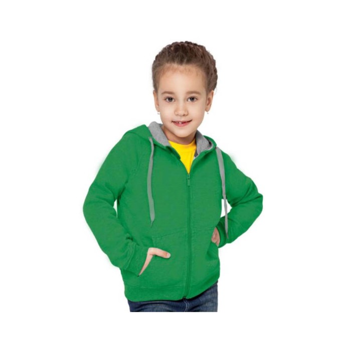 Толстовка детская StanStyleJunior, 8 лет, цвет зелёный 280 г/м