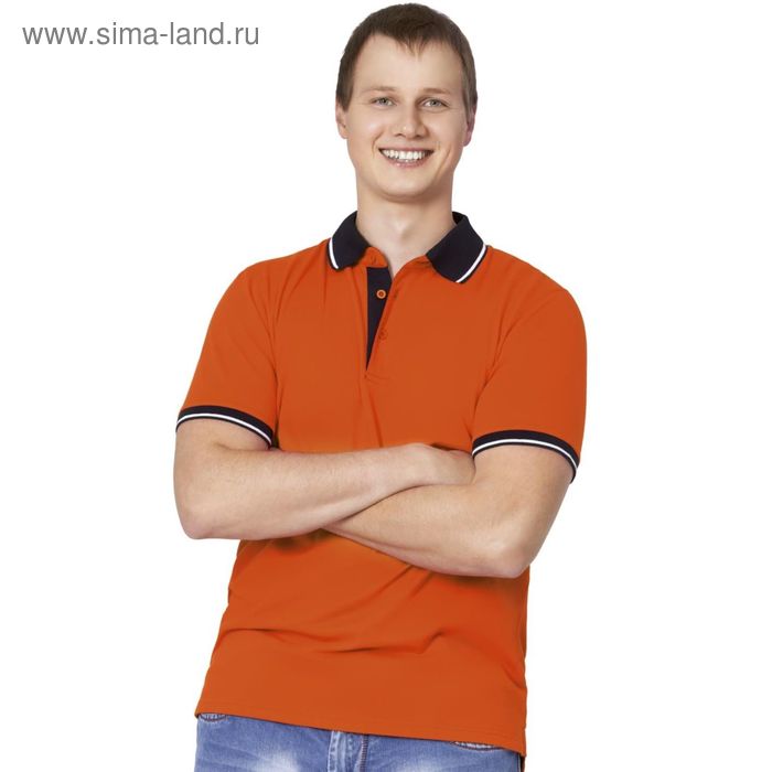 фото Рубашка мужская, размер 46, цвет оранжевый stan