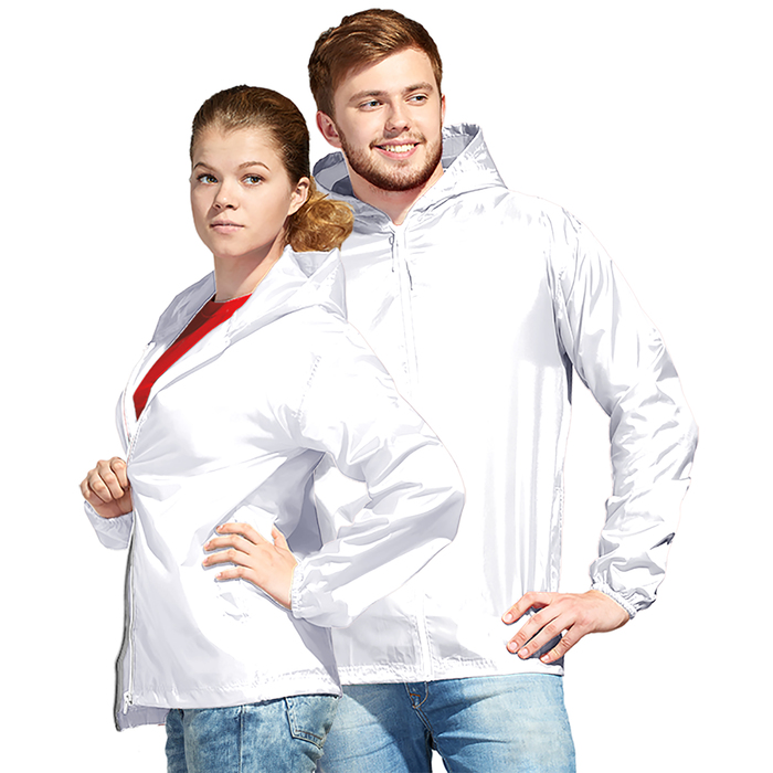 Ветровка муж/жен StanWind, размер 48, цвет белый
