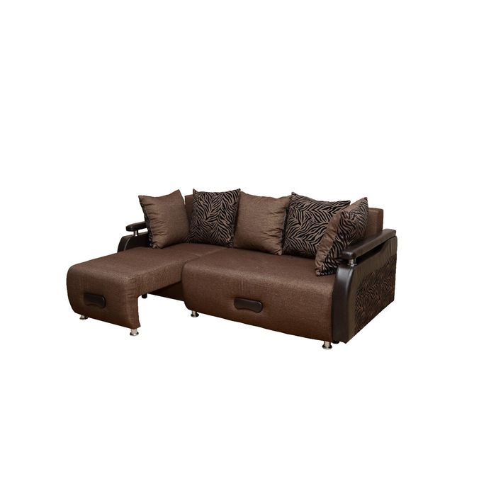 Евро-диван Эльза-12 трансформер шенилл зебра 1 ХИТ ЭКЗО 3  иск. кожа Ecotex A 213