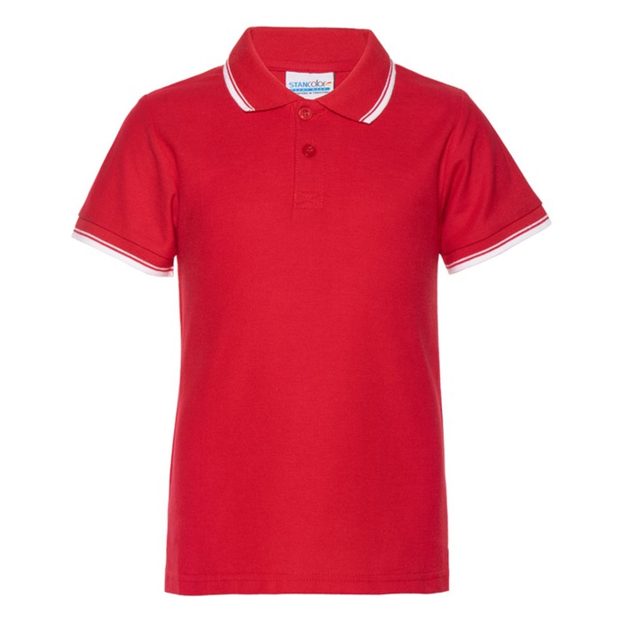 Рубашка детская, рост 128 см, цвет красный
