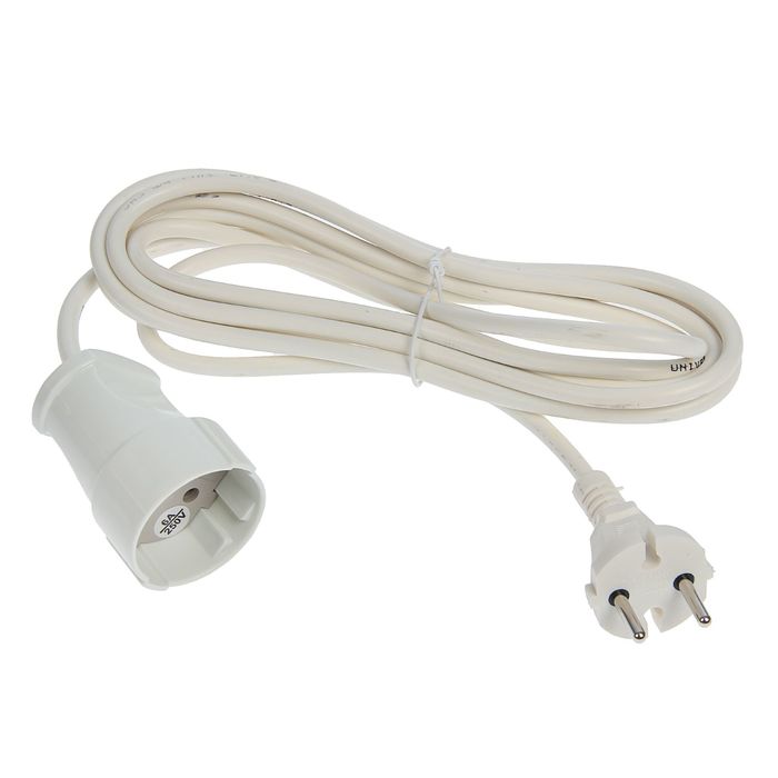 Удлинитель UNIVersal УШ-6, 1 розетка, 3 м, 6 А, ПВС 2x0.75, без з/к