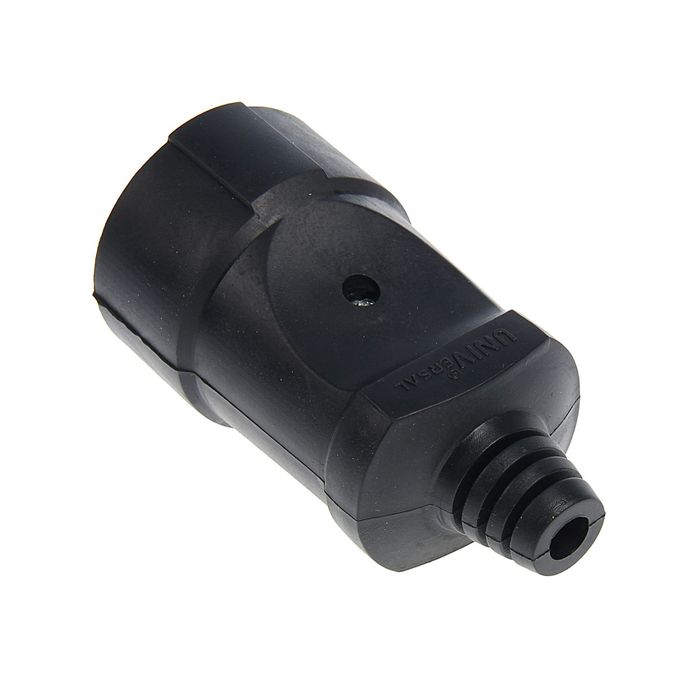 Штепсельное гнездо UNIVersal ОА0150, без з/к, 10А, ПВХ-облив, цвет черный