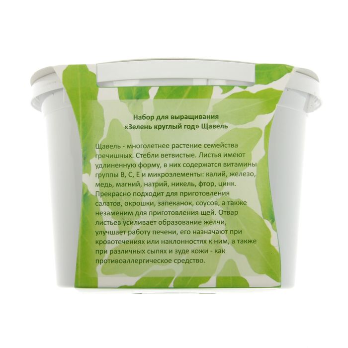 Набор для выращивания "Зелень круглый год" Щавель