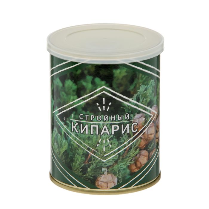 Растущая травка в банке "Стройный кипарис" (кипарис вечнозеленый, набор для выращивания)