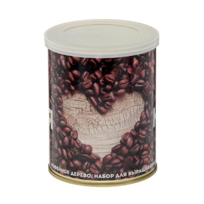 Растущая травка в банке "Я люблю..." (кофейное дерево)