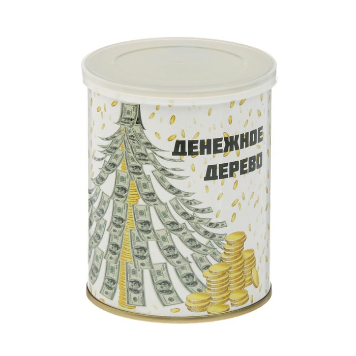 Растущая травка в банке "Денежное дерево" (сосна, набор для выращивания)