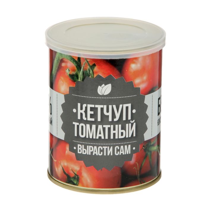 Растущая травка в банке "Кетчуп томатный" (томат, набор для выращивания)