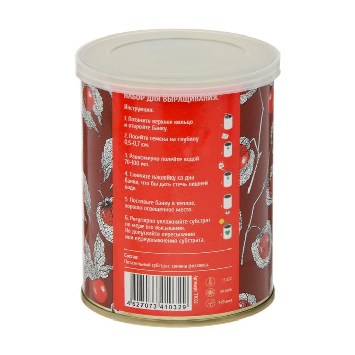 Растущая травка "Цветок в банке "Физалис"